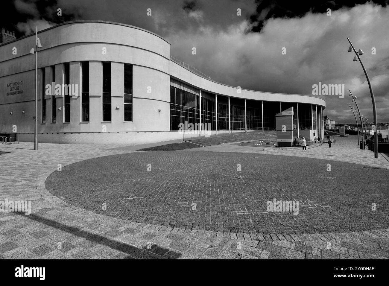 Das East Riding Leisure Centre an der Promenade in Bridlington Town, East Yorkshire, England, Großbritannien Stockfoto