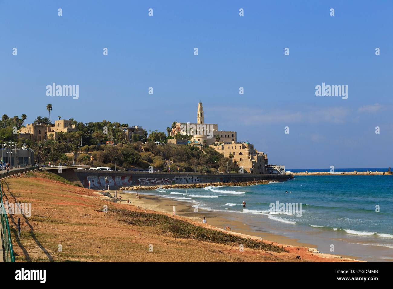 TEL AVIV, ISRAEL - 17. SEPTEMBER 2017: Jaffa ist einer der wichtigsten Häfen des antiken Israel und eine der ältesten ununterbrochen bewohnten Städte. Stockfoto
