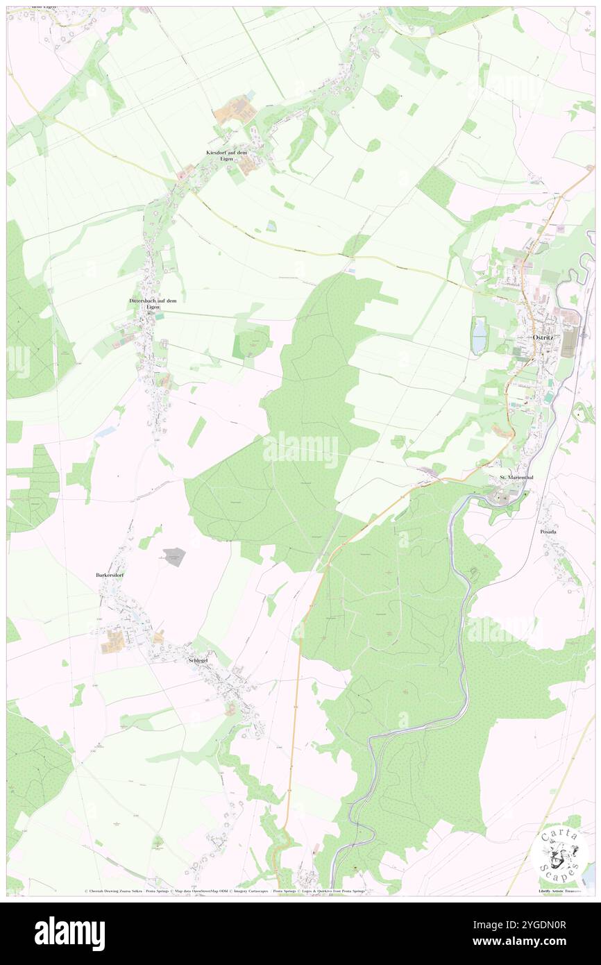 Klosterwald, DE, Deutschland, Sachsen, N 51 0' 9'', N 14 53' 28''', Karte, Cartascapes Map, veröffentlicht 2024. Erkunden Sie Cartascapes, eine Karte, die die vielfältigen Landschaften, Kulturen und Ökosysteme der Erde enthüllt. Reisen Sie durch Zeit und Raum und entdecken Sie die Verflechtungen der Vergangenheit, Gegenwart und Zukunft unseres Planeten. Stockfoto