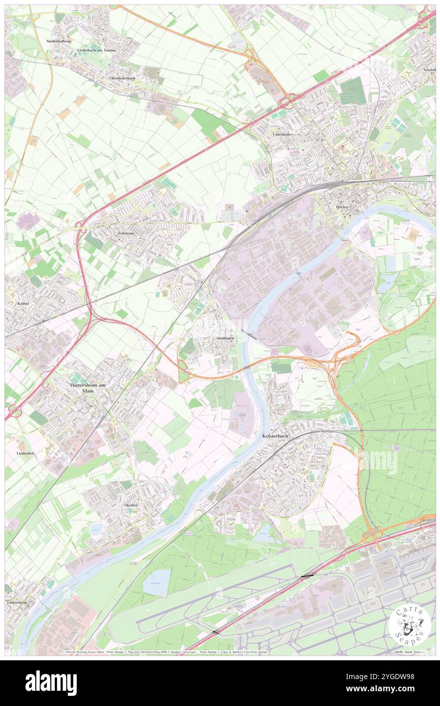 TOP Hotel Post Frankfurt Airport, Regierungsbezirk Darmstadt, DE, Deutschland, Hessen, n 50 4' 51''', N 8 31' 0'', Karte, Cartascapes Map, veröffentlicht 2024. Erkunden Sie Cartascapes, eine Karte, die die vielfältigen Landschaften, Kulturen und Ökosysteme der Erde enthüllt. Reisen Sie durch Zeit und Raum und entdecken Sie die Verflechtungen der Vergangenheit, Gegenwart und Zukunft unseres Planeten. Stockfoto