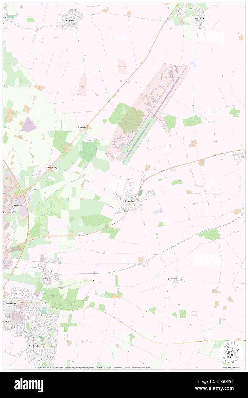 Schwesing, DE, Deutschland, Schleswig-Holstein, N 54 29' 41''', N 9 8' 6''', Karte, Cartascapes Map veröffentlicht 2024. Erkunden Sie Cartascapes, eine Karte, die die vielfältigen Landschaften, Kulturen und Ökosysteme der Erde enthüllt. Reisen Sie durch Zeit und Raum und entdecken Sie die Verflechtungen der Vergangenheit, Gegenwart und Zukunft unseres Planeten. Stockfoto