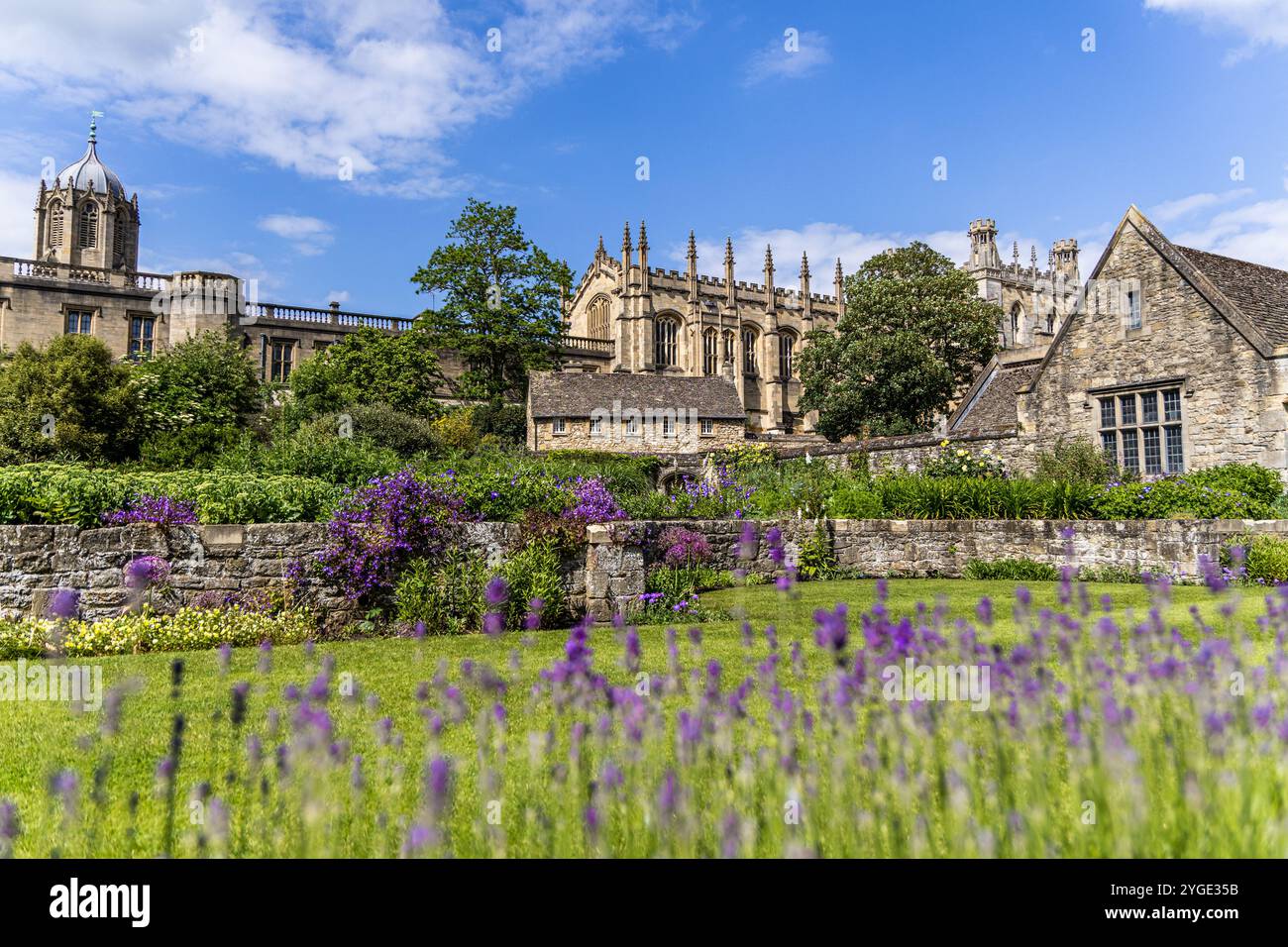 Oxford war Memorial Gardens und Christ Church. Stockfoto