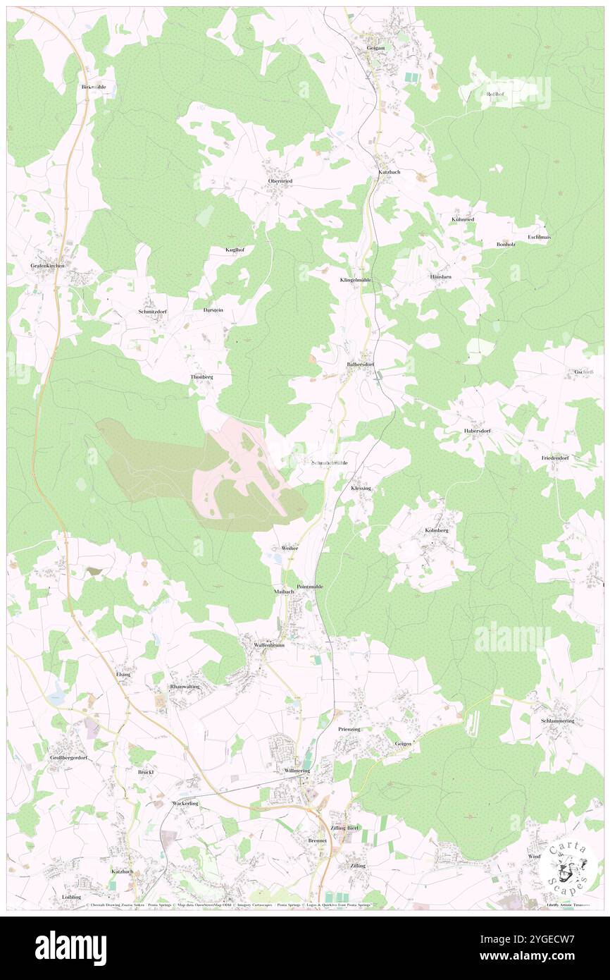 Saisting, Oberpfalz, DE, Deutschland, Bayern, n 49 16' 53''', N 12 40' 15''', Karte, Cartascapes Map 2024 veröffentlicht. Erkunden Sie Cartascapes, eine Karte, die die vielfältigen Landschaften, Kulturen und Ökosysteme der Erde enthüllt. Reisen Sie durch Zeit und Raum und entdecken Sie die Verflechtungen der Vergangenheit, Gegenwart und Zukunft unseres Planeten. Stockfoto