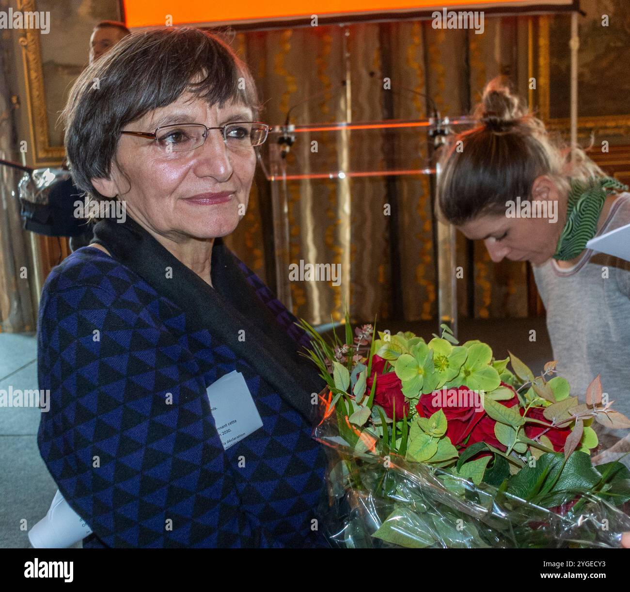 Paris, Frankreich, Pariser Bürgermeister, AIDS-Konferenz, Anne Hidalgo, 'vers Paris sans Sida' Event to End AIDS Epidemic, 'France Lert', 2016 Stockfoto