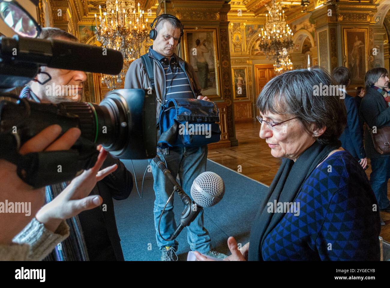 Paris, Frankreich, Pariser Bürgermeister, AIDS-Konferenz, Anne Hidalgo, 'vers Paris sans Sida' Event to End AIDS Epidemic, 'France Lert', 2016 Stockfoto