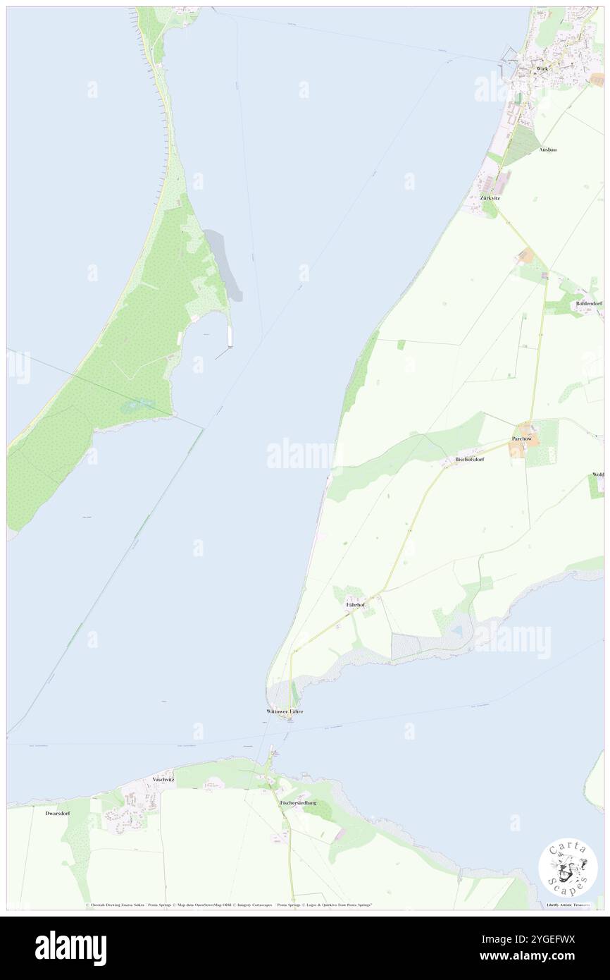 Vansenitz, DE, Deutschland, Mecklenburg-Vorpommern, N 54 34' 59''', N 13 15' 0''', Karte, Cartascapes Map veröffentlicht 2024. Erkunden Sie Cartascapes, eine Karte, die die vielfältigen Landschaften, Kulturen und Ökosysteme der Erde enthüllt. Reisen Sie durch Zeit und Raum und entdecken Sie die Verflechtungen der Vergangenheit, Gegenwart und Zukunft unseres Planeten. Stockfoto