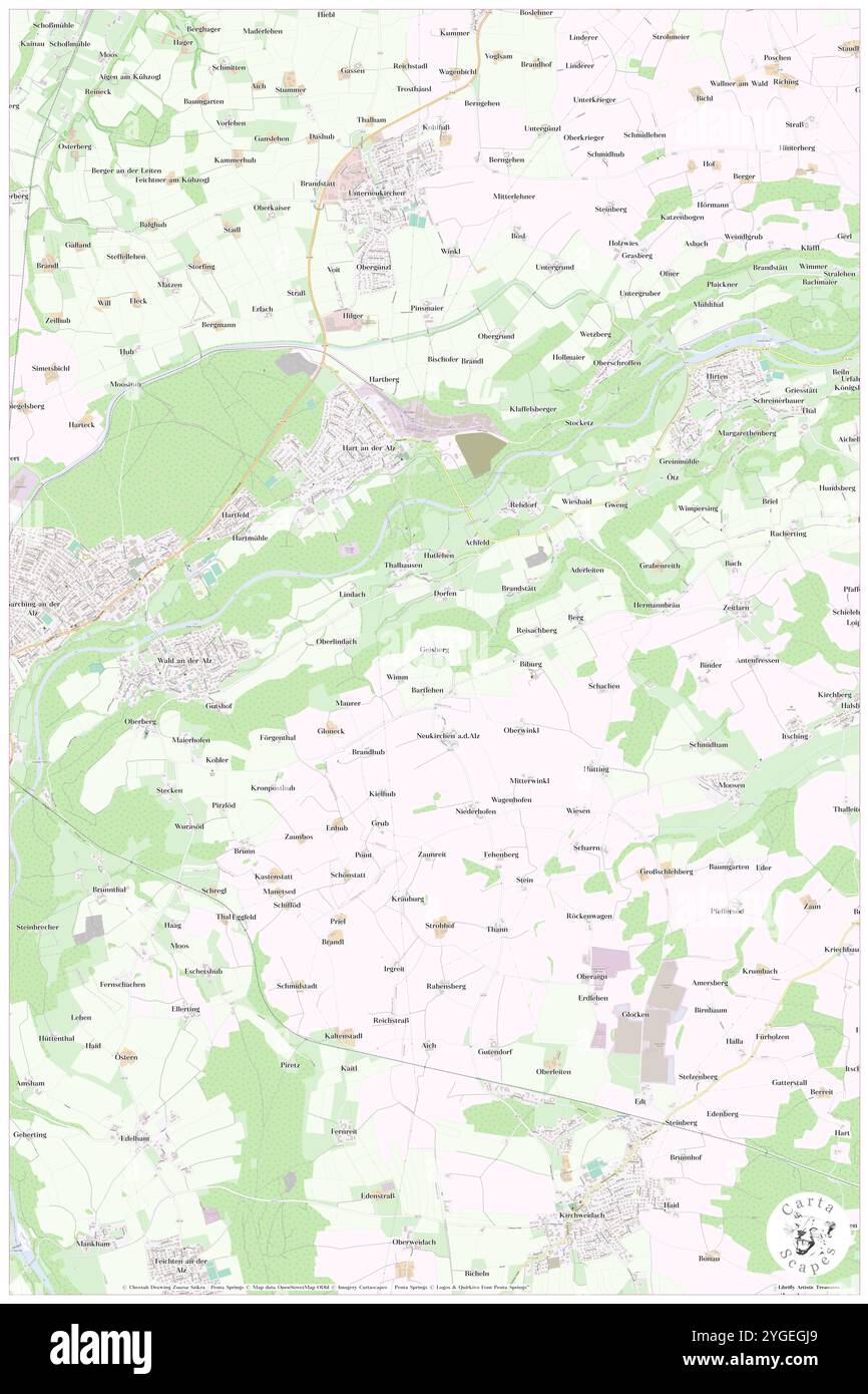 Geisberg, Oberbayern, DE, Deutschland, Bayern, n 48 7' 46''', N 12 37' 32''', Karte, Cartascapes Map, veröffentlicht 2024. Erkunden Sie Cartascapes, eine Karte, die die vielfältigen Landschaften, Kulturen und Ökosysteme der Erde enthüllt. Reisen Sie durch Zeit und Raum und entdecken Sie die Verflechtungen der Vergangenheit, Gegenwart und Zukunft unseres Planeten. Stockfoto