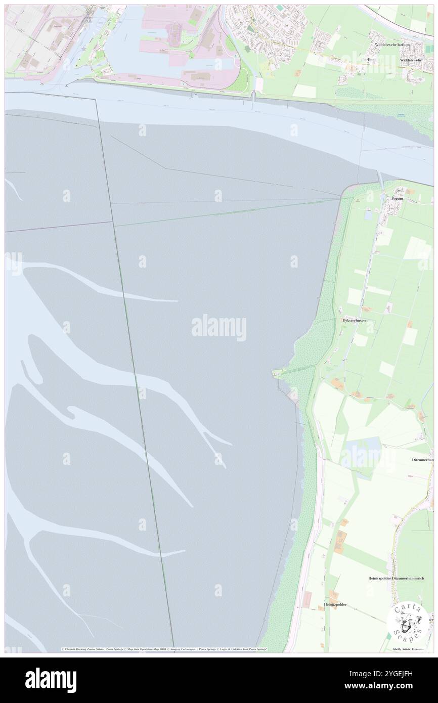 Hoogzand, DE, Deutschland, N 53 17' 59'', N 7 13' 0''', Karte, Cartascapes Map, veröffentlicht 2024. Erkunden Sie Cartascapes, eine Karte, die die vielfältigen Landschaften, Kulturen und Ökosysteme der Erde enthüllt. Reisen Sie durch Zeit und Raum und entdecken Sie die Verflechtungen der Vergangenheit, Gegenwart und Zukunft unseres Planeten. Stockfoto