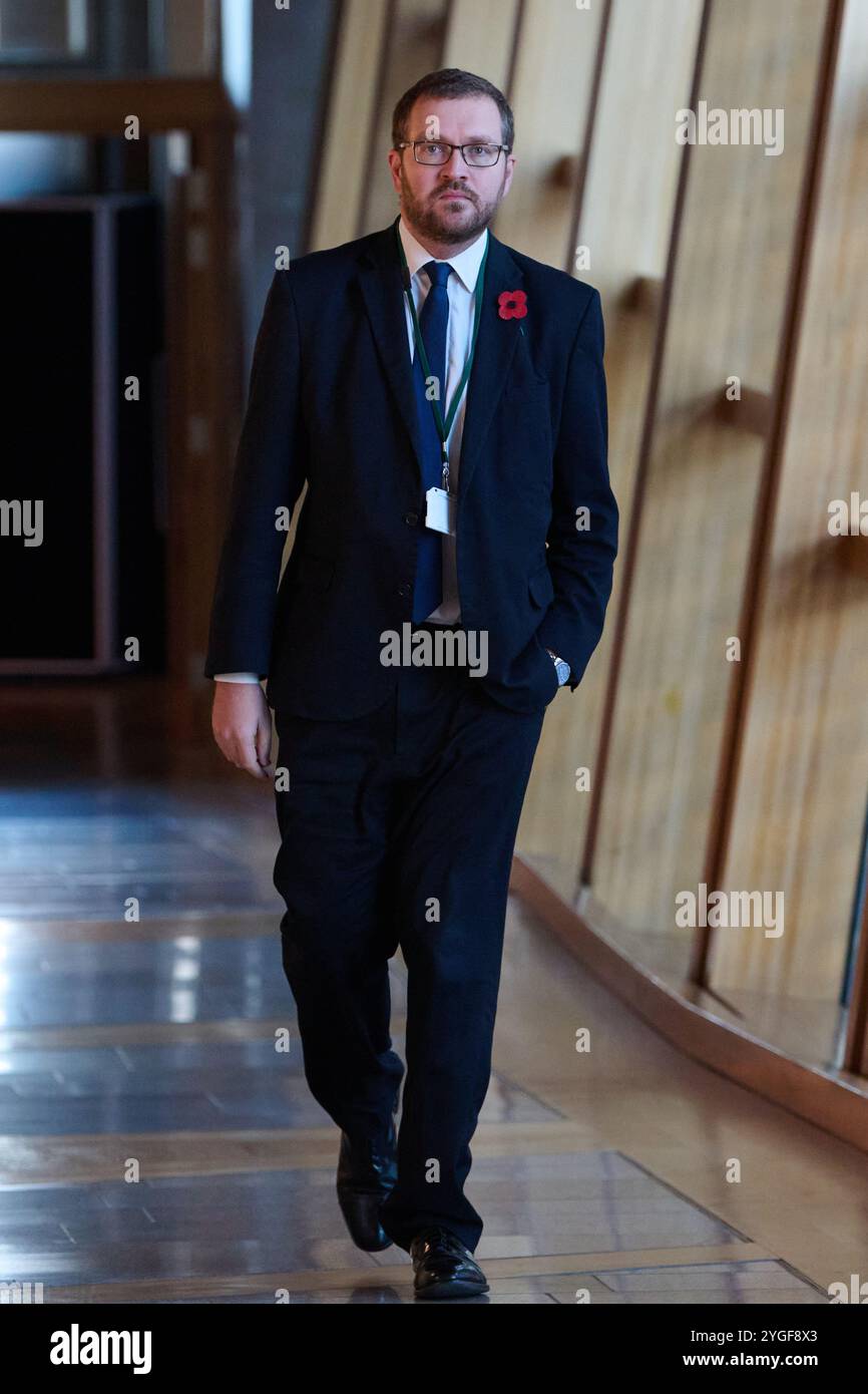 Edinburgh Schottland, Vereinigtes Königreich 07. November 2024. Oliver Mundell MSP im schottischen Parlament. Credit sst/alamy Live News Stockfoto