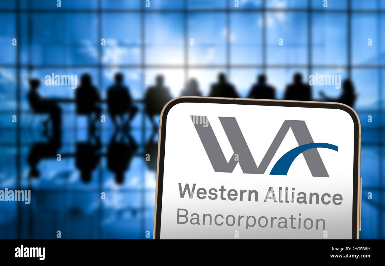WESTERN Alliance Bancorporation Logo Stockfoto