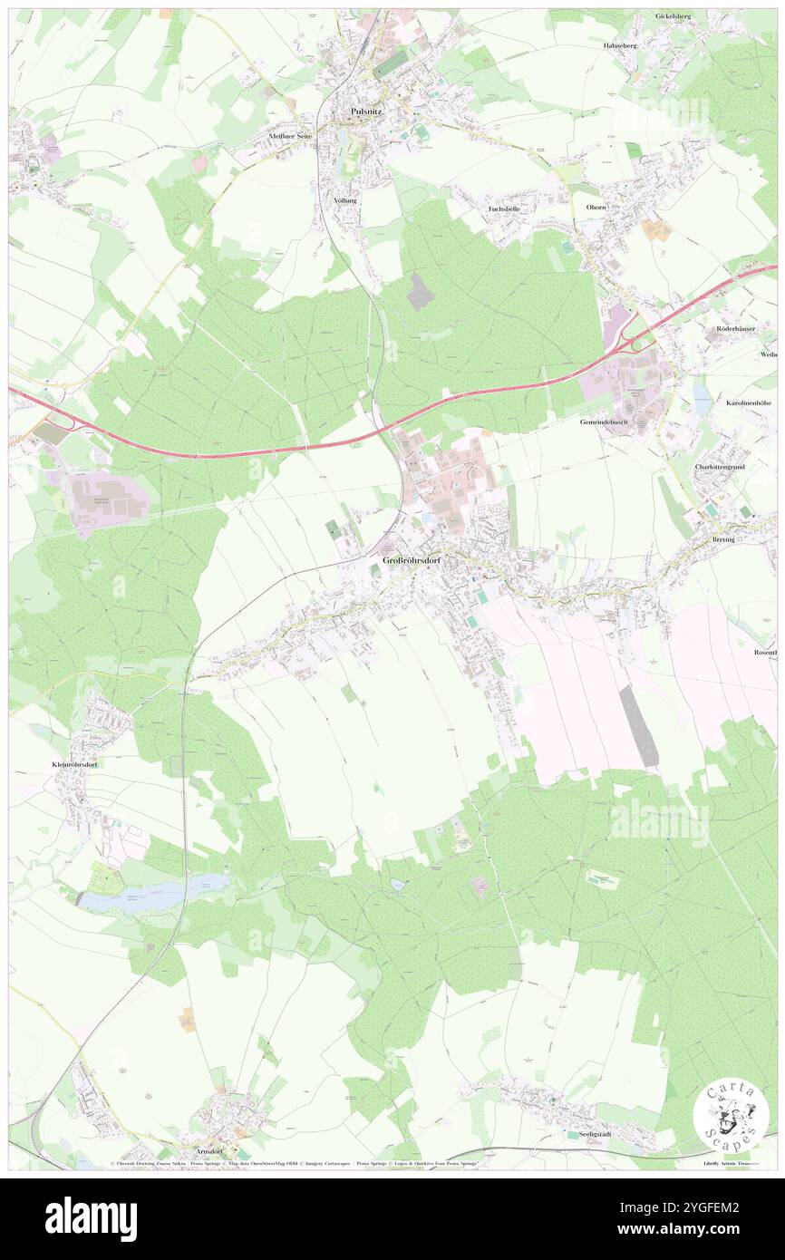 Grossroehrsdorf, DE, Deutschland, Sachsen, N 51 9' 8''', N 14 1' 12''', Karte, Cartascapes Map, veröffentlicht 2024. Erkunden Sie Cartascapes, eine Karte, die die vielfältigen Landschaften, Kulturen und Ökosysteme der Erde enthüllt. Reisen Sie durch Zeit und Raum und entdecken Sie die Verflechtungen der Vergangenheit, Gegenwart und Zukunft unseres Planeten. Stockfoto