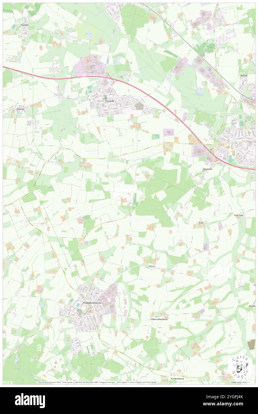 Wiedebrocksheide, DE, Deutschland, Niedersachsen, N 52 11' 14'', N 8 16' 55''', Karte, Cartascapes Map veröffentlicht 2024. Erkunden Sie Cartascapes, eine Karte, die die vielfältigen Landschaften, Kulturen und Ökosysteme der Erde enthüllt. Reisen Sie durch Zeit und Raum und entdecken Sie die Verflechtungen der Vergangenheit, Gegenwart und Zukunft unseres Planeten. Stockfoto