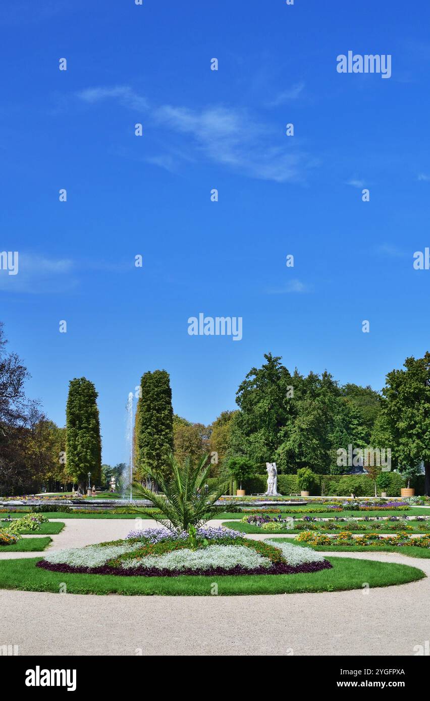 Schlosspark Pillnitz bei Dresden Stockfoto