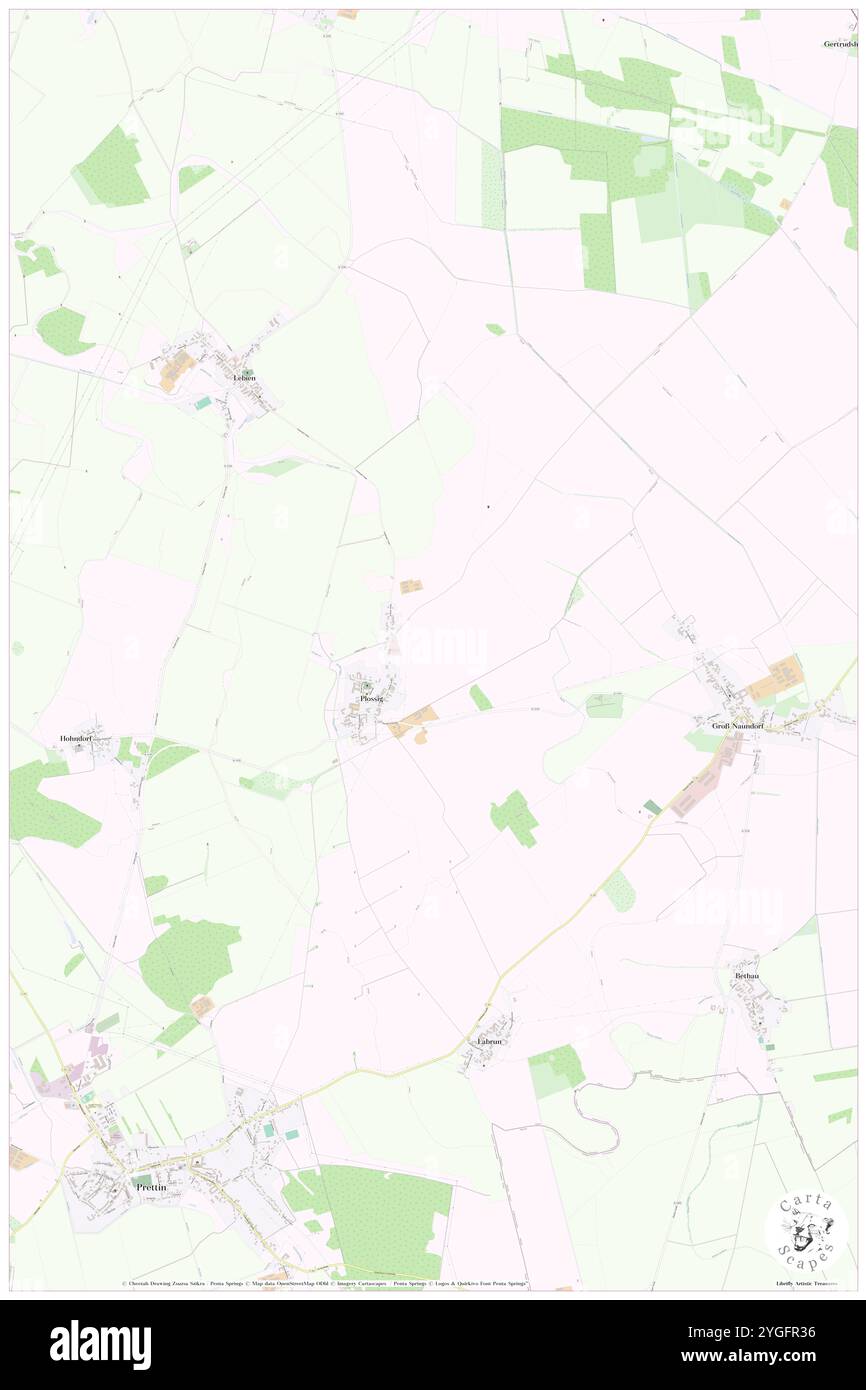 Plossig, DE, Deutschland, Sachsen-Anhalt, N 51 42' 0'', N 12 56' 59''', Karte, Kartenausgabe 2024. Erkunden Sie Cartascapes, eine Karte, die die vielfältigen Landschaften, Kulturen und Ökosysteme der Erde enthüllt. Reisen Sie durch Zeit und Raum und entdecken Sie die Verflechtungen der Vergangenheit, Gegenwart und Zukunft unseres Planeten. Stockfoto