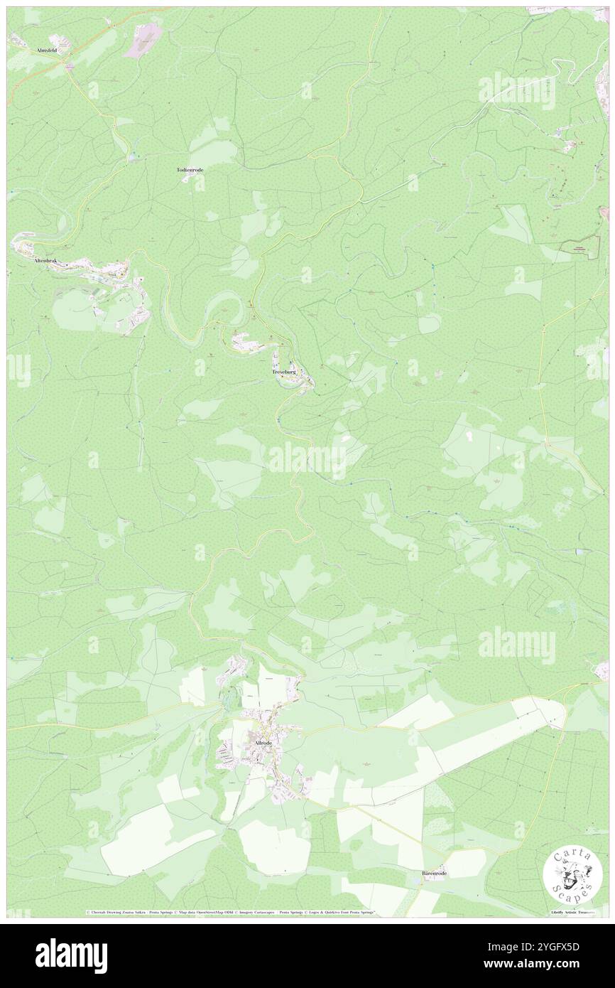 Tiefenbach, DE, Deutschland, Sachsen-Anhalt, N 51 42' 24'', N 10 58' 32''', Karte, Karte, Kartenbild 2024 veröffentlicht. Erkunden Sie Cartascapes, eine Karte, die die vielfältigen Landschaften, Kulturen und Ökosysteme der Erde enthüllt. Reisen Sie durch Zeit und Raum und entdecken Sie die Verflechtungen der Vergangenheit, Gegenwart und Zukunft unseres Planeten. Stockfoto