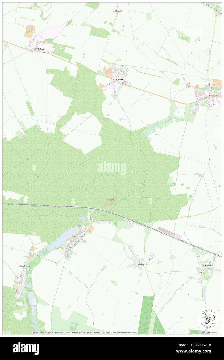 Uhlenburg, DE, Deutschland, Brandenburg, N 52 36' 0'', N 12 45' 0''', Karte, Cartascapes Map, veröffentlicht 2024. Erkunden Sie Cartascapes, eine Karte, die die vielfältigen Landschaften, Kulturen und Ökosysteme der Erde enthüllt. Reisen Sie durch Zeit und Raum und entdecken Sie die Verflechtungen der Vergangenheit, Gegenwart und Zukunft unseres Planeten. Stockfoto