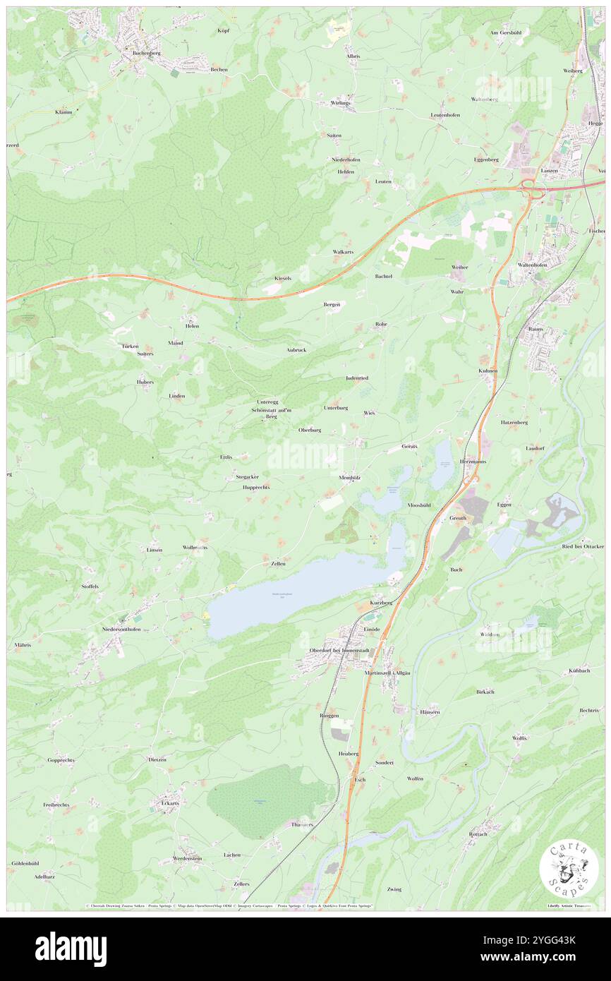 Maierhof, Schwaben, Deutschland, Bayern, n 47 38' 59'', N 10 16' 0'', Karte, Cartascapes Map, veröffentlicht 2024. Erkunden Sie Cartascapes, eine Karte, die die vielfältigen Landschaften, Kulturen und Ökosysteme der Erde enthüllt. Reisen Sie durch Zeit und Raum und entdecken Sie die Verflechtungen der Vergangenheit, Gegenwart und Zukunft unseres Planeten. Stockfoto