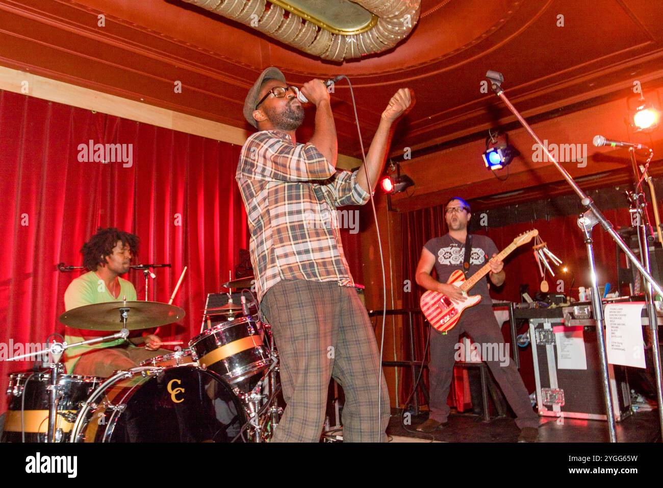 TV auf der Radio Band, Roter Salon, Berlin 28. September 2008, Deutschland. Stockfoto