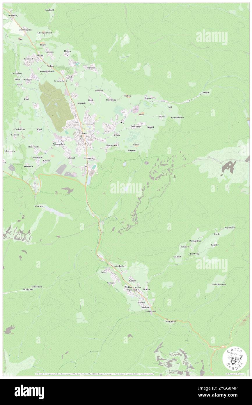 Falken See, DE, Deutschland, Bayern, N 47 44' 52''', N 12 45' 58''', Karte, Cartascapes Map veröffentlicht 2024. Erkunden Sie Cartascapes, eine Karte, die die vielfältigen Landschaften, Kulturen und Ökosysteme der Erde enthüllt. Reisen Sie durch Zeit und Raum und entdecken Sie die Verflechtungen der Vergangenheit, Gegenwart und Zukunft unseres Planeten. Stockfoto