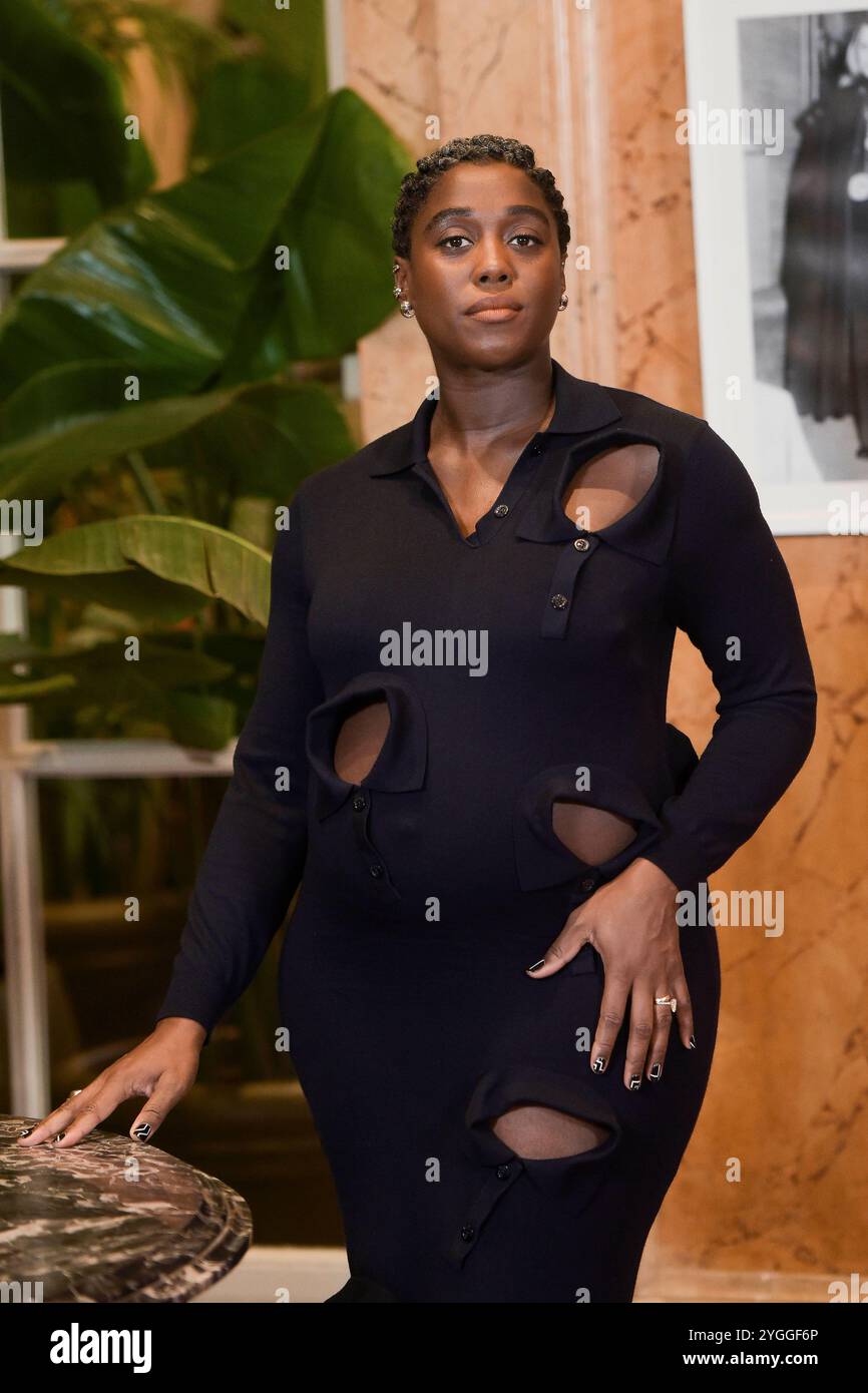 Italien, Rom, 7. November 2025 - Fotoruf der Sky TV-Serie „The Night of the Jackall“ (die Nacht des Jackalls): Lashana Lynch Foto © Fabio Mazzarella/Sintesi/Alamy Live News Stockfoto