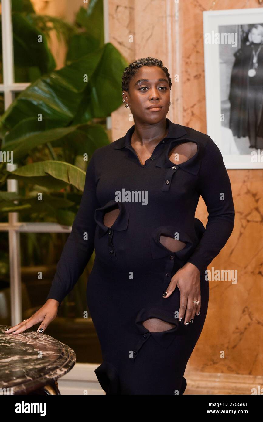 Italien, Rom, 7. November 2025 - Fotoruf der Sky TV-Serie „The Night of the Jackall“ (die Nacht des Jackalls): Lashana Lynch Foto © Fabio Mazzarella/Sintesi/Alamy Live News Stockfoto