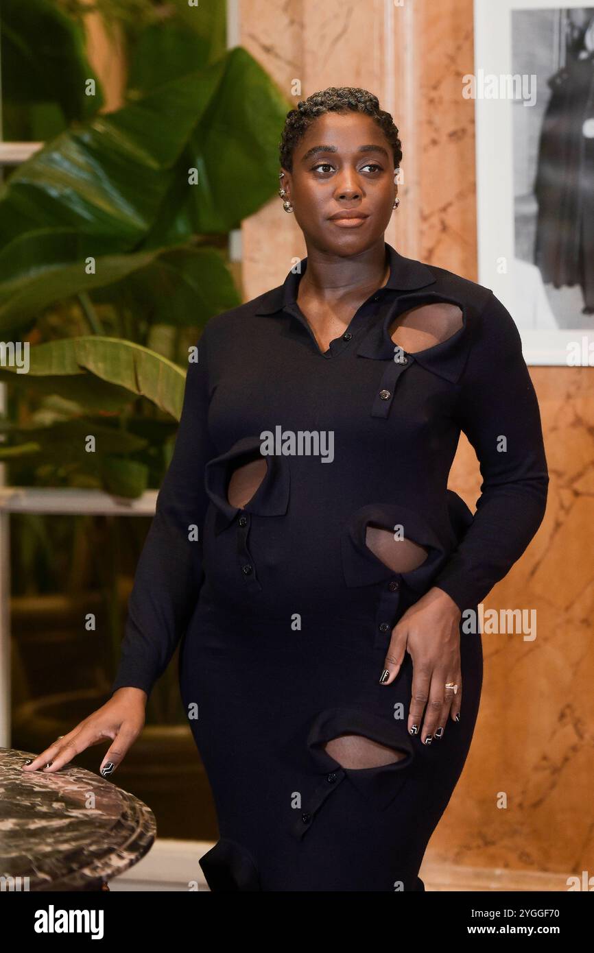 Italien, Rom, 7. November 2025 - Fotoruf der Sky TV-Serie „The Night of the Jackall“ (die Nacht des Jackalls): Lashana Lynch Foto © Fabio Mazzarella/Sintesi/Alamy Live News Stockfoto