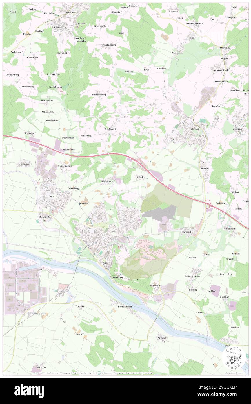 Kleinlintach, Niederbayern, DE, Deutschland, Bayern, n 48 55' 30''', N 12 41' 59''', Karte, Cartascapes Map, veröffentlicht 2024. Erkunden Sie Cartascapes, eine Karte, die die vielfältigen Landschaften, Kulturen und Ökosysteme der Erde enthüllt. Reisen Sie durch Zeit und Raum und entdecken Sie die Verflechtungen der Vergangenheit, Gegenwart und Zukunft unseres Planeten. Stockfoto