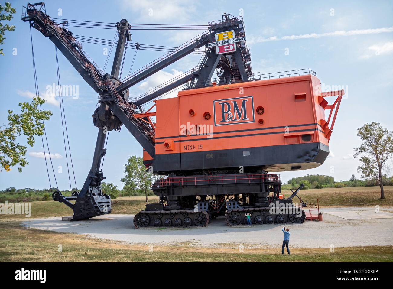West Mineral, Kansas – Big Brutus, die größte elektrische Schaufel der Welt, die Bucyrus-Erie für das Kohlebergbauunternehmen Pittsburg und Midway gebaut hat. Der mac Stockfoto