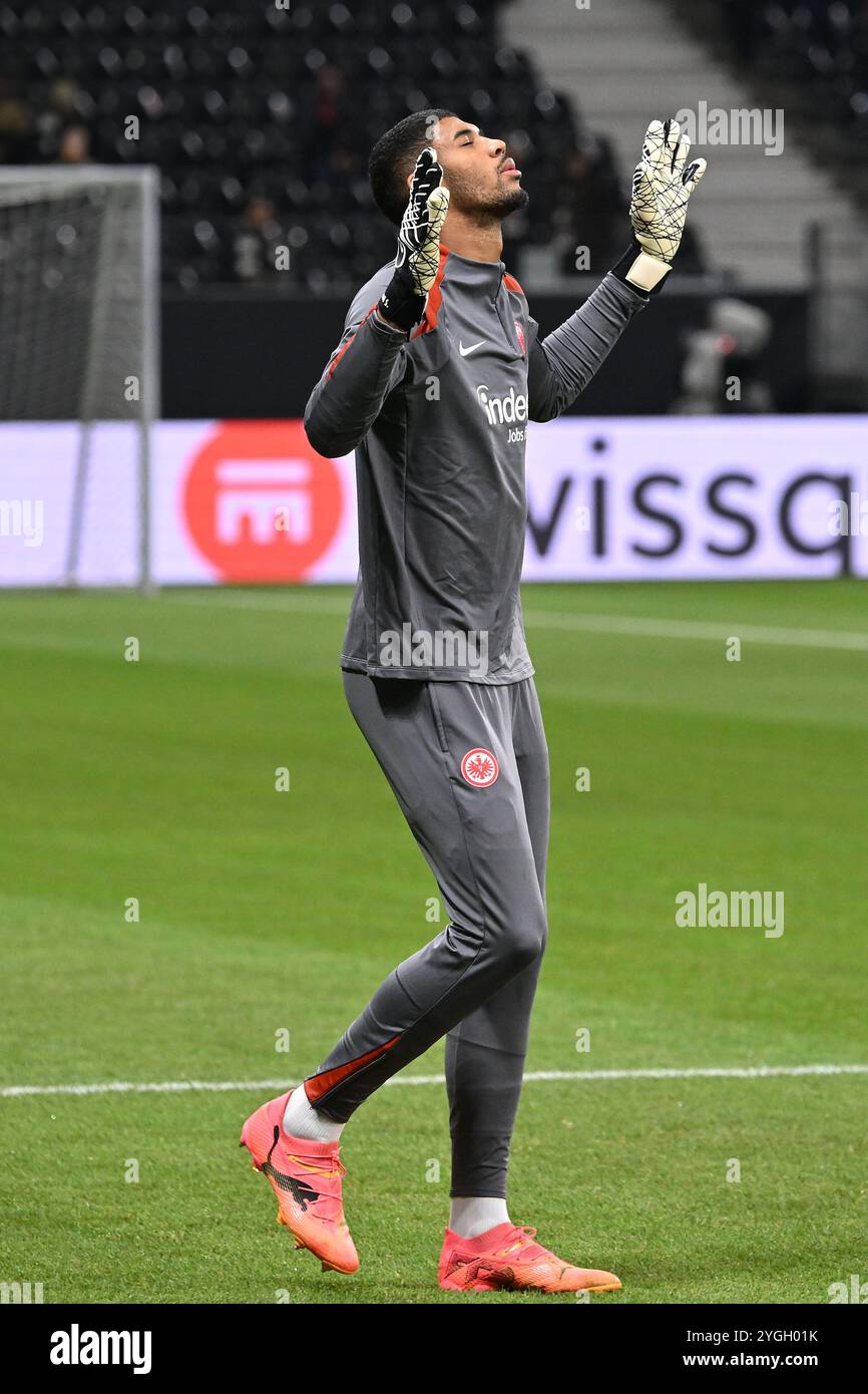 Frankfurt, Deutschland. November 2024. Fussball UEFA Europa League 4. Spieltag Eintracht Frankfurt - Rigas FS am 24.10.2024 im Deutsche Bank Park in Frankfurt Kaua Santos ( Frankfurt ) Foto: Revierfoto Credit: ddp Media GmbH/Alamy Live News Stockfoto