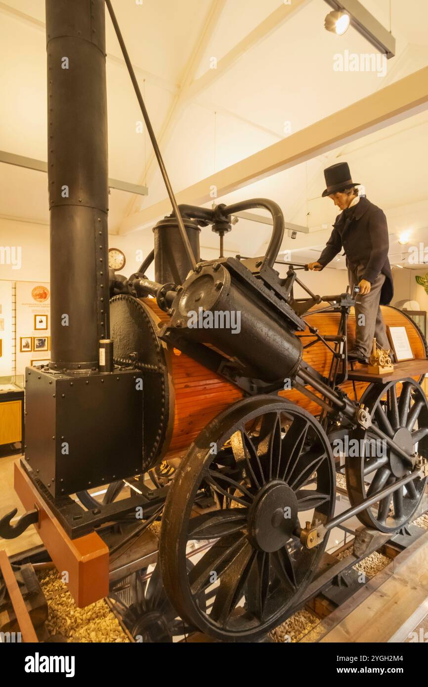 England, Kent, Whitstable, Whitstable Museum, Ausstellung des Invictor Steam Lokomotive Train Stockfoto