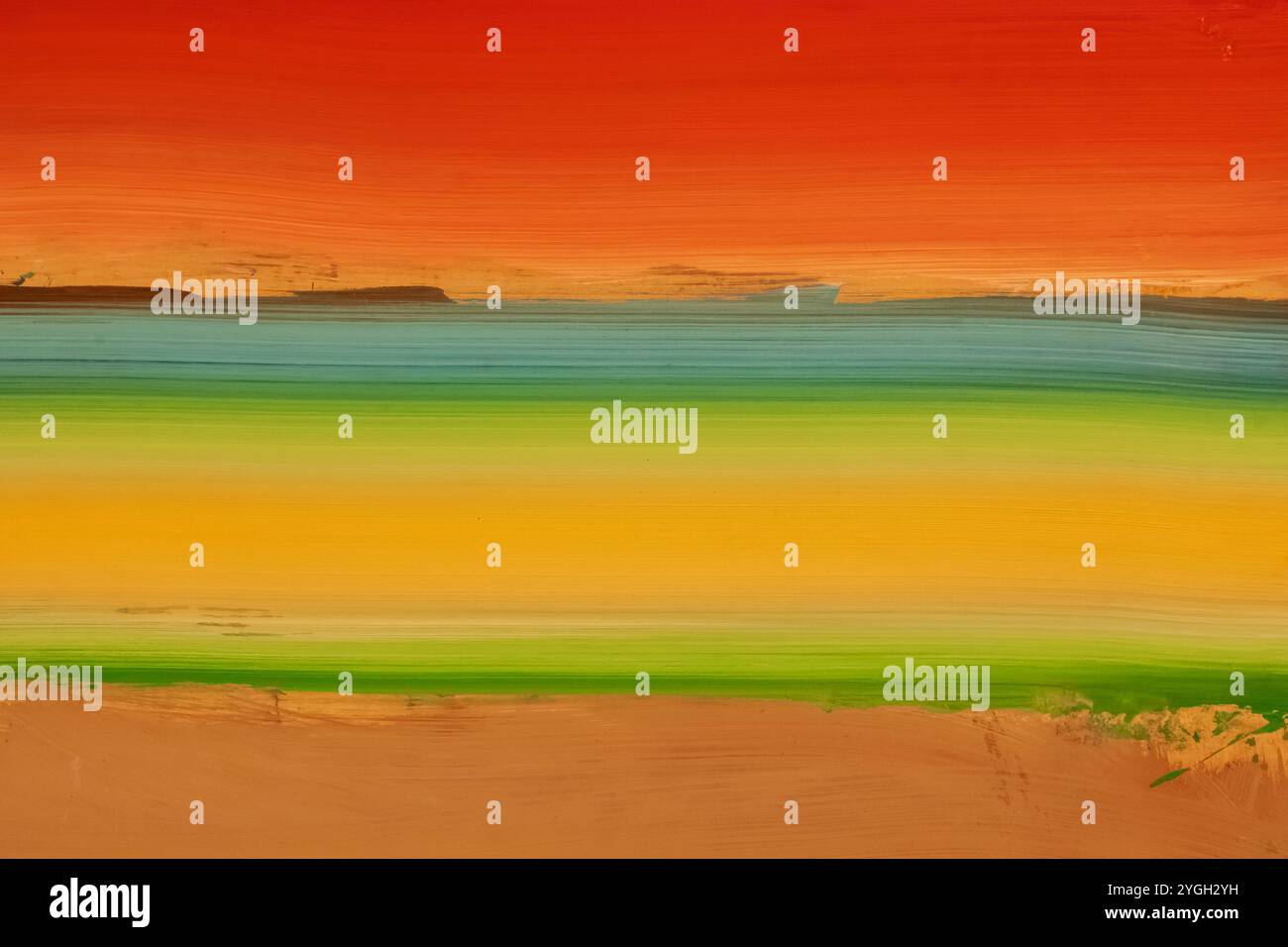 Gemälde mit dem Titel „Egyptian Series“ des amerikanischen Künstlers Ed Clark aus dem Jahr 1997 Stockfoto