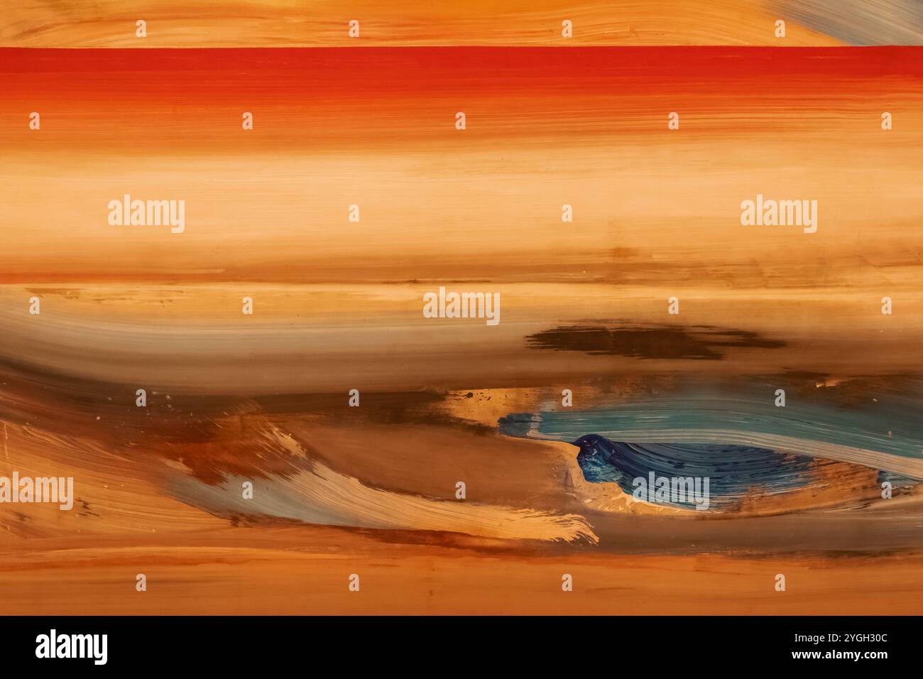 Gemälde mit dem Titel „Rainbow 2“ des amerikanischen Künstlers Ed Clark aus dem Jahr 1987 Stockfoto