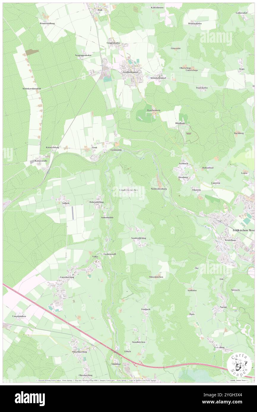 Kleinhohenkirchen, Oberbayern, DE, Deutschland, Bayern, n 47 54' 42''', N 11 47' 30''', Karte, Cartascapes Map, veröffentlicht 2024. Erkunden Sie Cartascapes, eine Karte, die die vielfältigen Landschaften, Kulturen und Ökosysteme der Erde enthüllt. Reisen Sie durch Zeit und Raum und entdecken Sie die Verflechtungen der Vergangenheit, Gegenwart und Zukunft unseres Planeten. Stockfoto