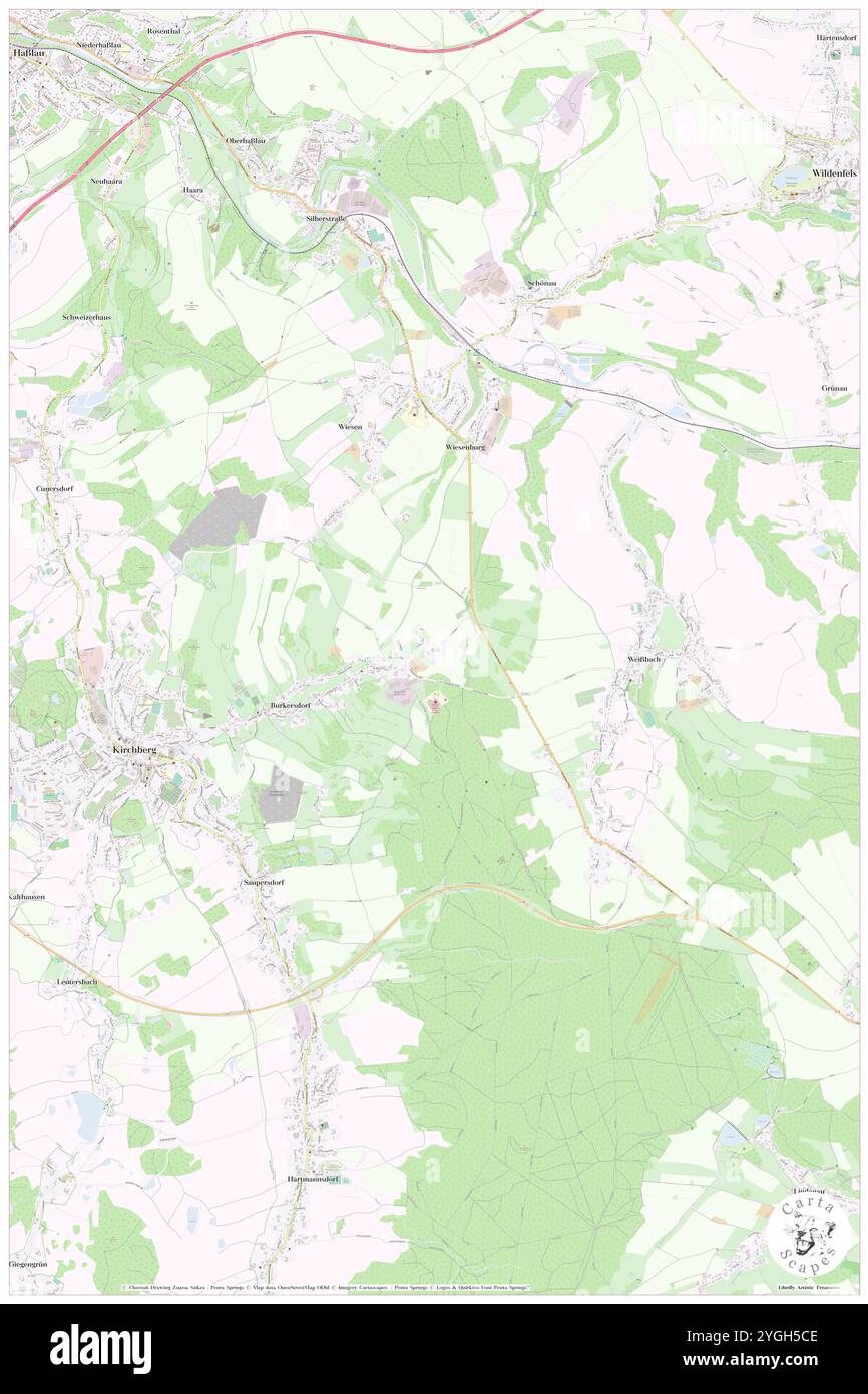 Staudenhaeuser, DE, Deutschland, Sachsen, N 50 37' 48''', N 12 33' 41''', Karte, Cartascapes Map, veröffentlicht 2024. Erkunden Sie Cartascapes, eine Karte, die die vielfältigen Landschaften, Kulturen und Ökosysteme der Erde enthüllt. Reisen Sie durch Zeit und Raum und entdecken Sie die Verflechtungen der Vergangenheit, Gegenwart und Zukunft unseres Planeten. Stockfoto