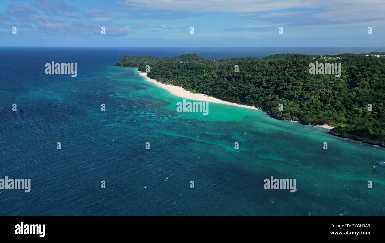 Luftaufnahme von tropischen Sandstrand Stockfoto