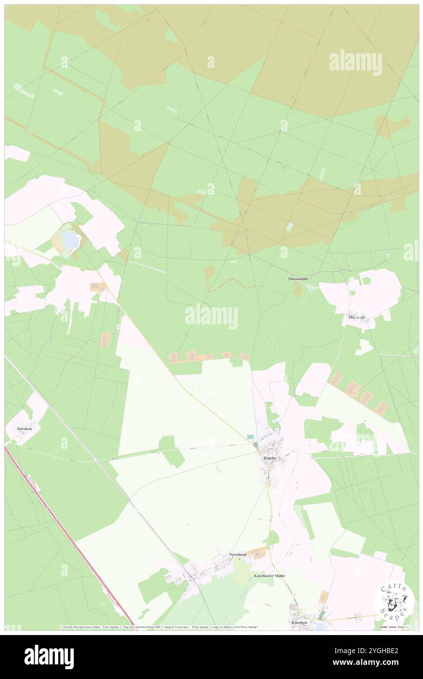 Schweine Pfuhl, DE, Deutschland, Brandenburg, N 53 1' 59'', N 12 37' 59''', Karte, Karte, Kartenbild veröffentlicht 2024. Erkunden Sie Cartascapes, eine Karte, die die vielfältigen Landschaften, Kulturen und Ökosysteme der Erde enthüllt. Reisen Sie durch Zeit und Raum und entdecken Sie die Verflechtungen der Vergangenheit, Gegenwart und Zukunft unseres Planeten. Stockfoto