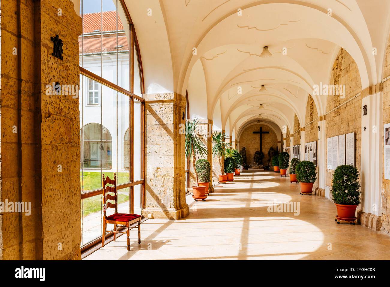 Kreuzgang. Strahovský klášter - Kloster Strahov. Strahov, Prag, Tschechische Republik, Europa Stockfoto