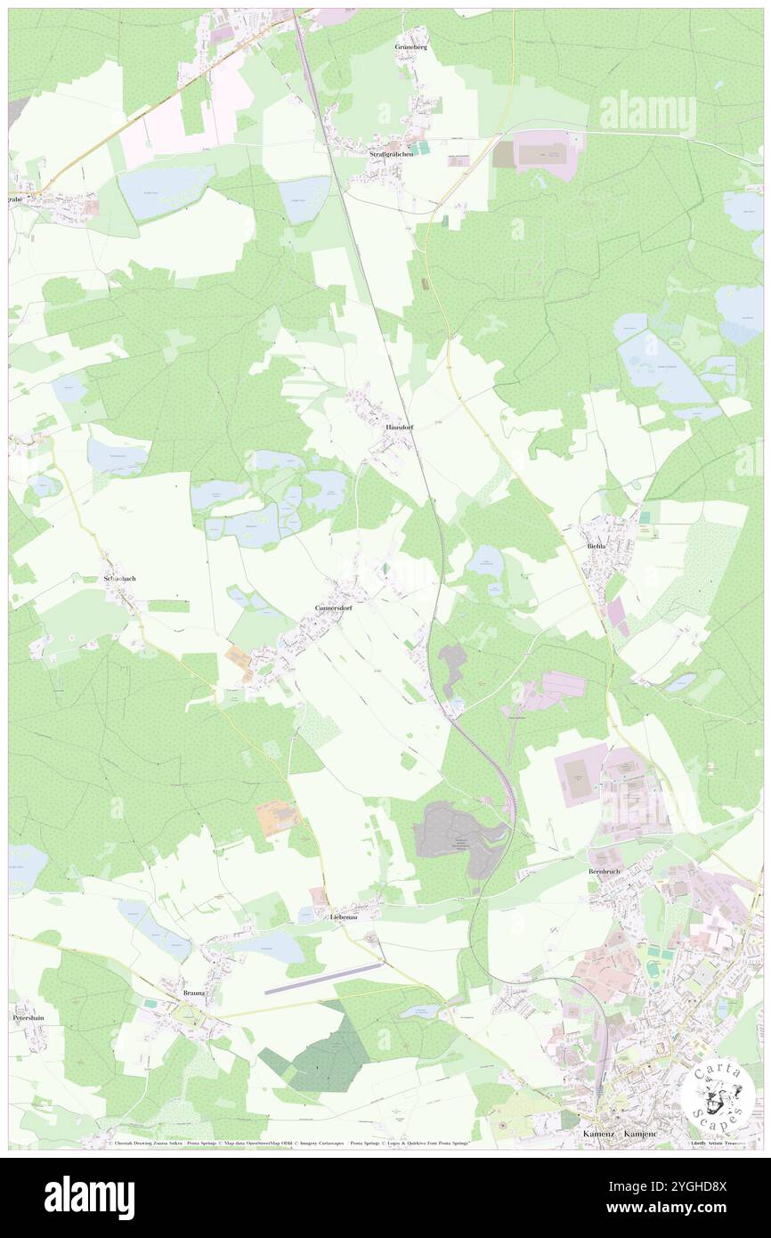 Cunnersdorf, Kirche, DE, Deutschland, Sachsen, n 51 18' 58'', N 14 3' 48'', Karte, Cartascapes Map, veröffentlicht 2024. Erkunden Sie Cartascapes, eine Karte, die die vielfältigen Landschaften, Kulturen und Ökosysteme der Erde enthüllt. Reisen Sie durch Zeit und Raum und entdecken Sie die Verflechtungen der Vergangenheit, Gegenwart und Zukunft unseres Planeten. Stockfoto