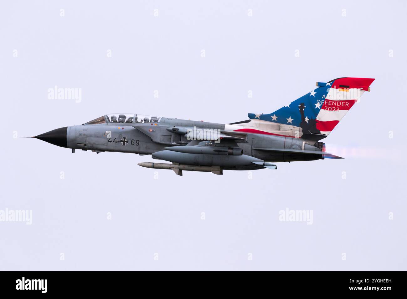 Deutsche Luftwaffe Panavia Tornado IDS mit speziellem lackiertem Schwanz für Übung Air Defender. Schleswig-Jagel, Deutschland - 7. Juni 2024 Stockfoto