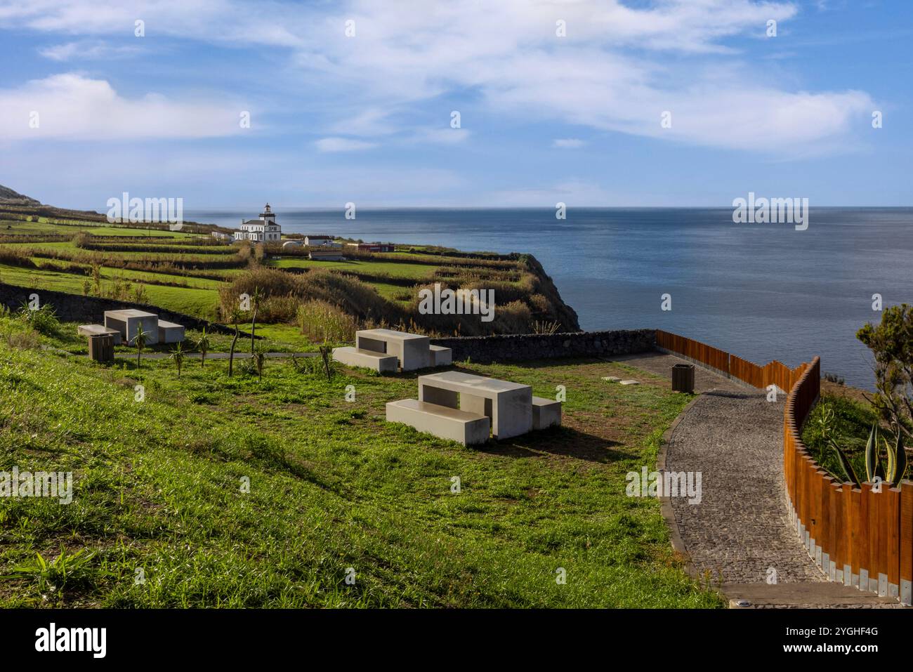 Das liegt an der westlichsten Spitze der Insel Sao Miguel auf den Azoren. Stockfoto