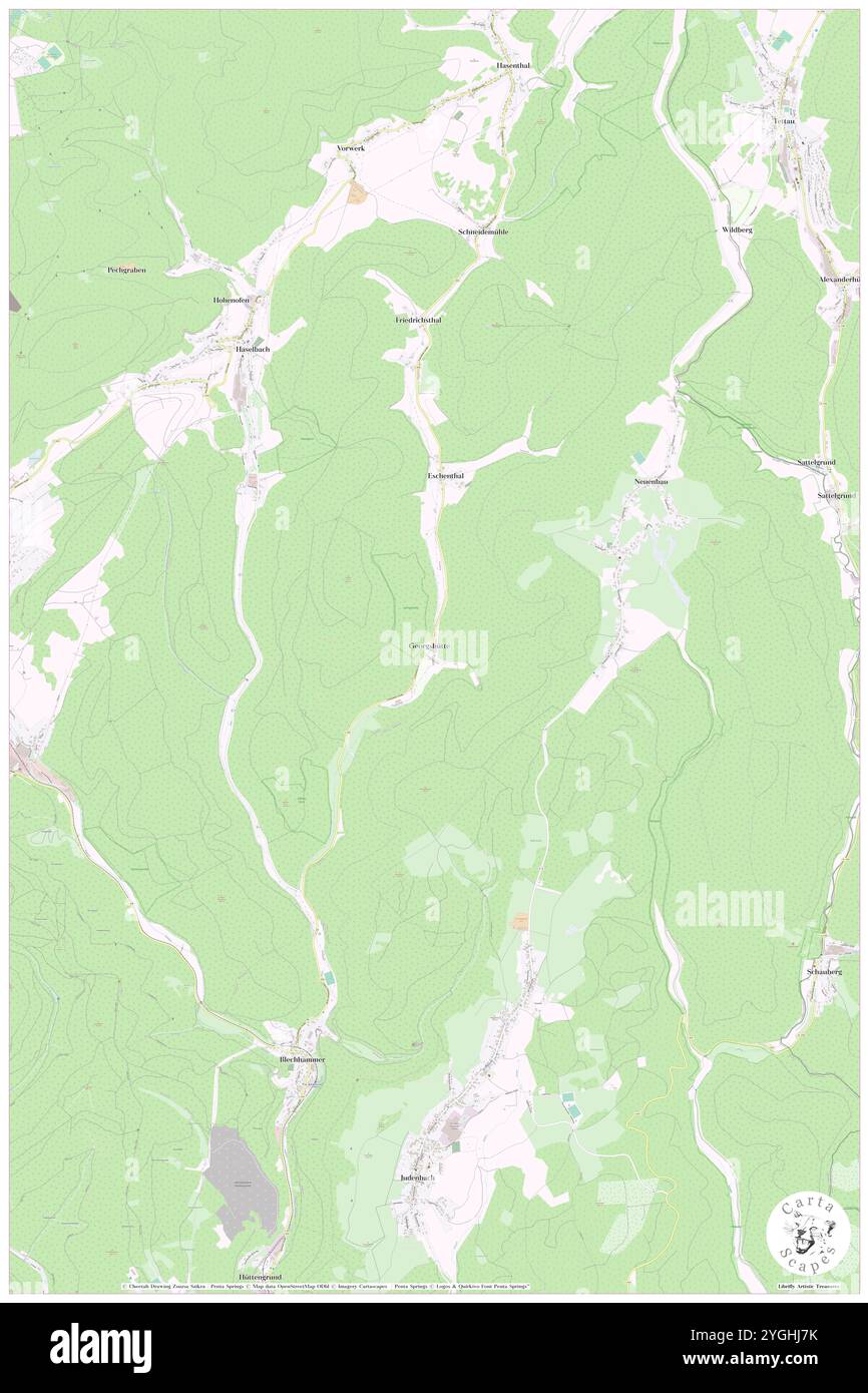 Georgshuette, DE, Deutschland, Thüringen, N 50 25' 46''', N 11 13' 2''', Karte, Cartascapes Map veröffentlicht 2024. Erkunden Sie Cartascapes, eine Karte, die die vielfältigen Landschaften, Kulturen und Ökosysteme der Erde enthüllt. Reisen Sie durch Zeit und Raum und entdecken Sie die Verflechtungen der Vergangenheit, Gegenwart und Zukunft unseres Planeten. Stockfoto