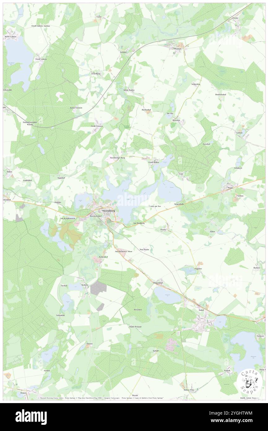 Sternberg, DE, Deutschland, Mecklenburg-Vorpommern, N 53 42' 44''', N 11 49' 36''', Karte, Karte, Karte veröffentlicht 2024. Erkunden Sie Cartascapes, eine Karte, die die vielfältigen Landschaften, Kulturen und Ökosysteme der Erde enthüllt. Reisen Sie durch Zeit und Raum und entdecken Sie die Verflechtungen der Vergangenheit, Gegenwart und Zukunft unseres Planeten. Stockfoto