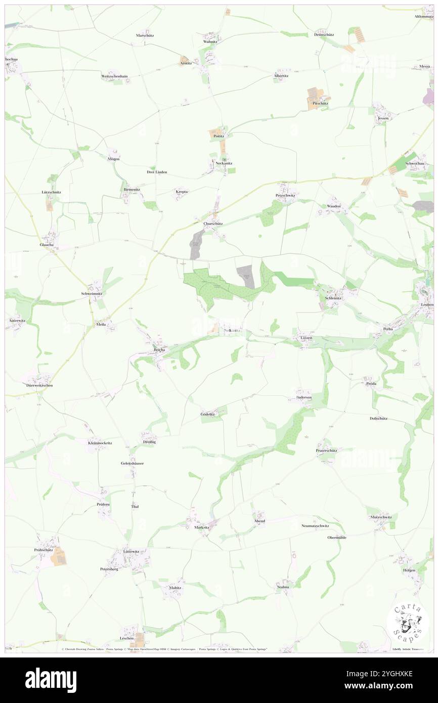 Nelkanitz, DE, Deutschland, Sachsen, N 51 9' 30''', N 13 14' 46''', Karte, Cartascapes Map 2024 veröffentlicht. Erkunden Sie Cartascapes, eine Karte, die die vielfältigen Landschaften, Kulturen und Ökosysteme der Erde enthüllt. Reisen Sie durch Zeit und Raum und entdecken Sie die Verflechtungen der Vergangenheit, Gegenwart und Zukunft unseres Planeten. Stockfoto