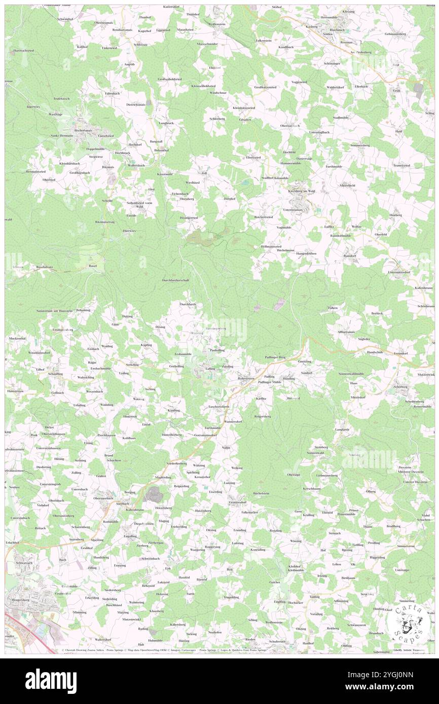 Lalling, Niederbayern, DE, Deutschland, Bayern, n 48 50' 42'', N 13 8' 24'', Karte, Cartascapes Map, veröffentlicht 2024. Erkunden Sie Cartascapes, eine Karte, die die vielfältigen Landschaften, Kulturen und Ökosysteme der Erde enthüllt. Reisen Sie durch Zeit und Raum und entdecken Sie die Verflechtungen der Vergangenheit, Gegenwart und Zukunft unseres Planeten. Stockfoto