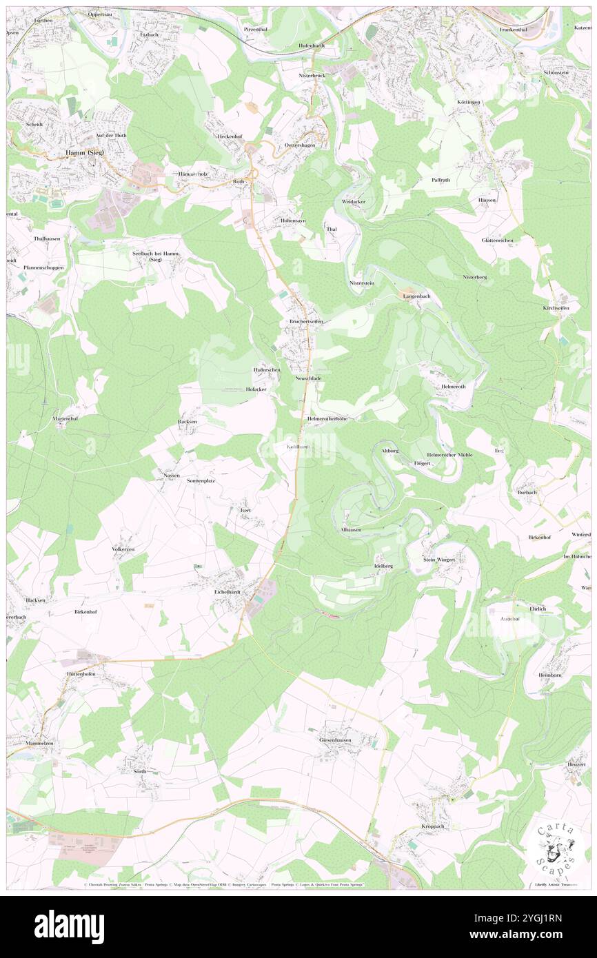 Kohlhardt, DE, Deutschland, Rheinland-Pfalz, N 50 44' 1'', N 7 42' 44''', Karte, Karte, Kartenbild 2024 veröffentlicht. Erkunden Sie Cartascapes, eine Karte, die die vielfältigen Landschaften, Kulturen und Ökosysteme der Erde enthüllt. Reisen Sie durch Zeit und Raum und entdecken Sie die Verflechtungen der Vergangenheit, Gegenwart und Zukunft unseres Planeten. Stockfoto