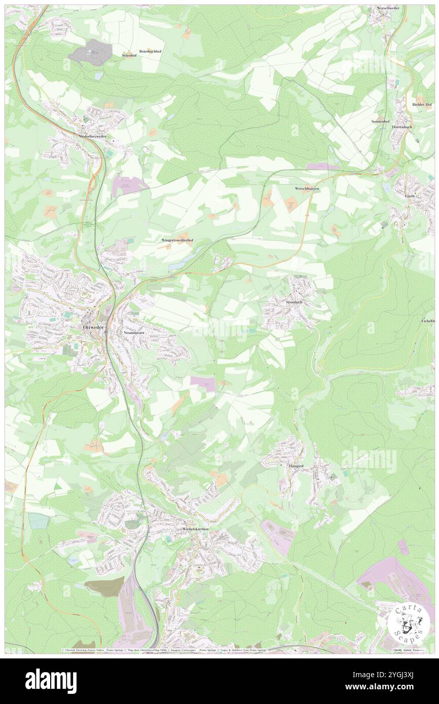 Betzelhuebel, DE, Deutschland, Saarland, N 49 24' 9'', N 7 11' 34''', Karte, Cartascapes Map veröffentlicht 2024. Erkunden Sie Cartascapes, eine Karte, die die vielfältigen Landschaften, Kulturen und Ökosysteme der Erde enthüllt. Reisen Sie durch Zeit und Raum und entdecken Sie die Verflechtungen der Vergangenheit, Gegenwart und Zukunft unseres Planeten. Stockfoto