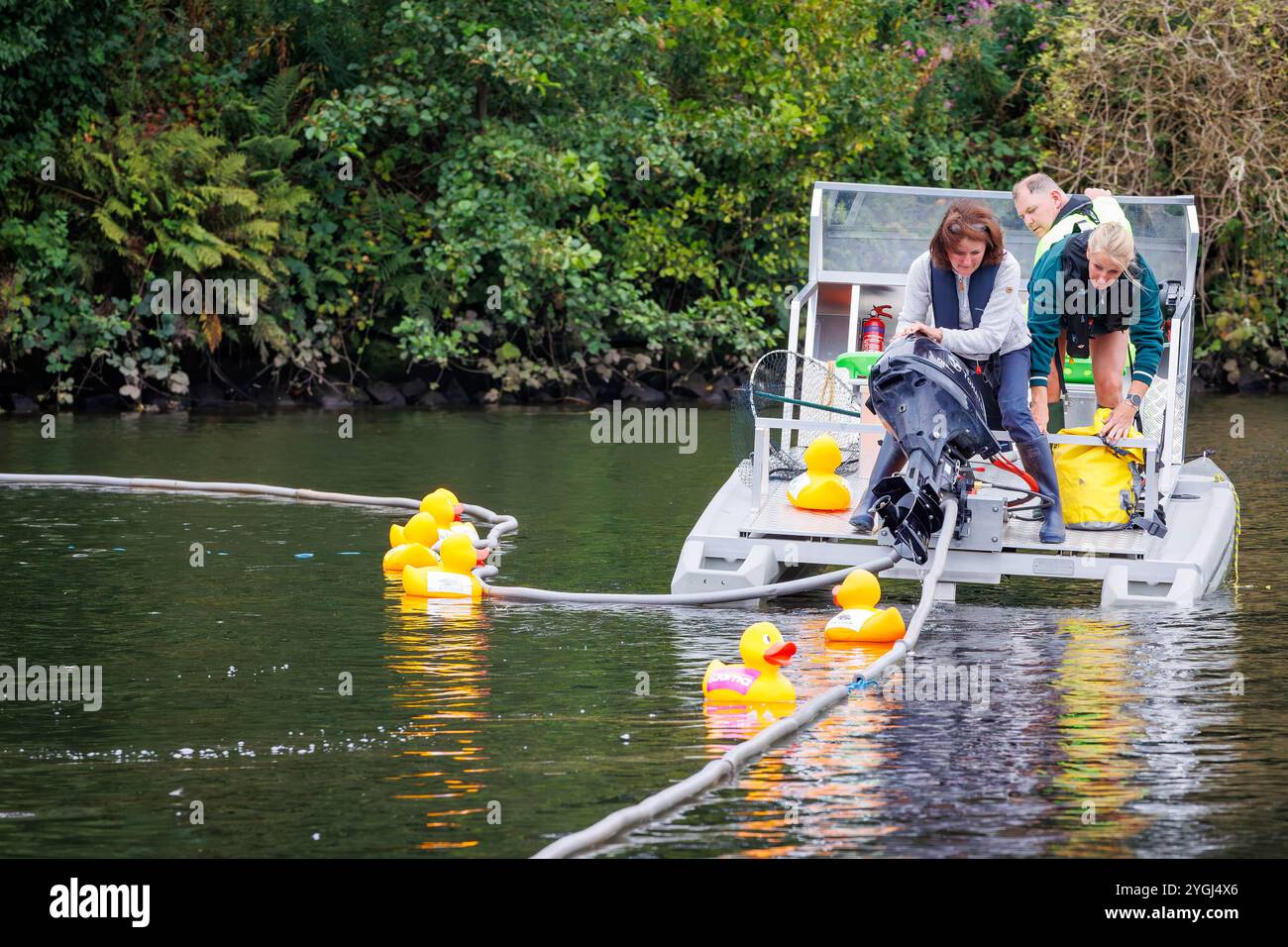 Das Great Warrington and Latchford Duck Race Stockfoto