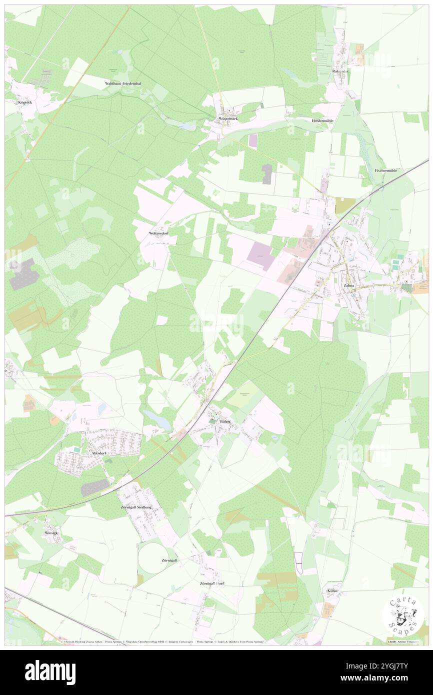 Buelzig, DE, Deutschland, Sachsen-Anhalt, N 51 53' 41''', N 12 45' 9''', Karte, Karte, Kartenausgabe 2024. Erkunden Sie Cartascapes, eine Karte, die die vielfältigen Landschaften, Kulturen und Ökosysteme der Erde enthüllt. Reisen Sie durch Zeit und Raum und entdecken Sie die Verflechtungen der Vergangenheit, Gegenwart und Zukunft unseres Planeten. Stockfoto