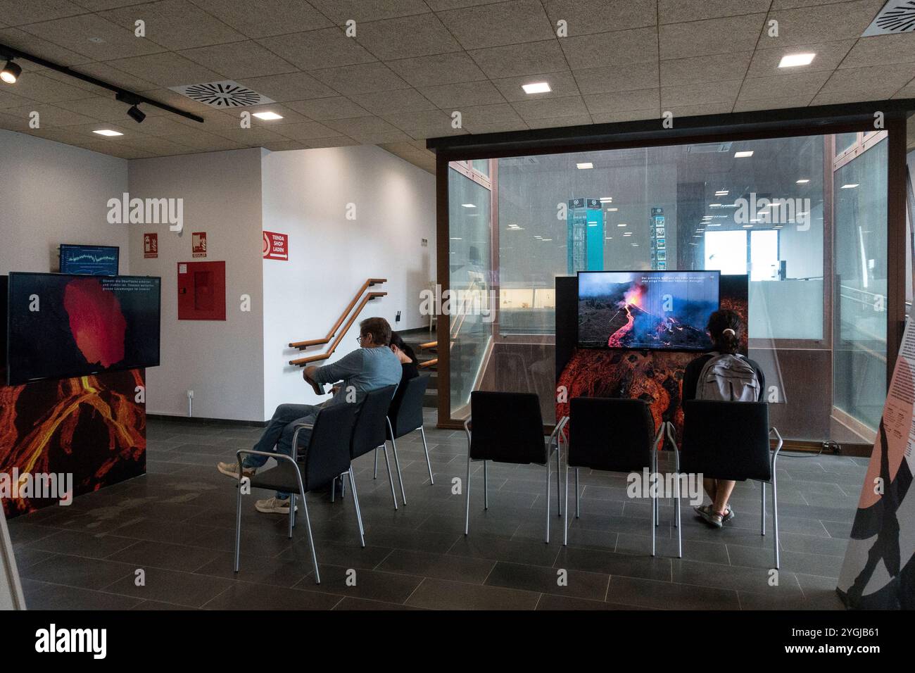 Spanien, Kanarische Inseln, La Palma: Das Interpretationszentrum der Vulkanhöhlen Stockfoto