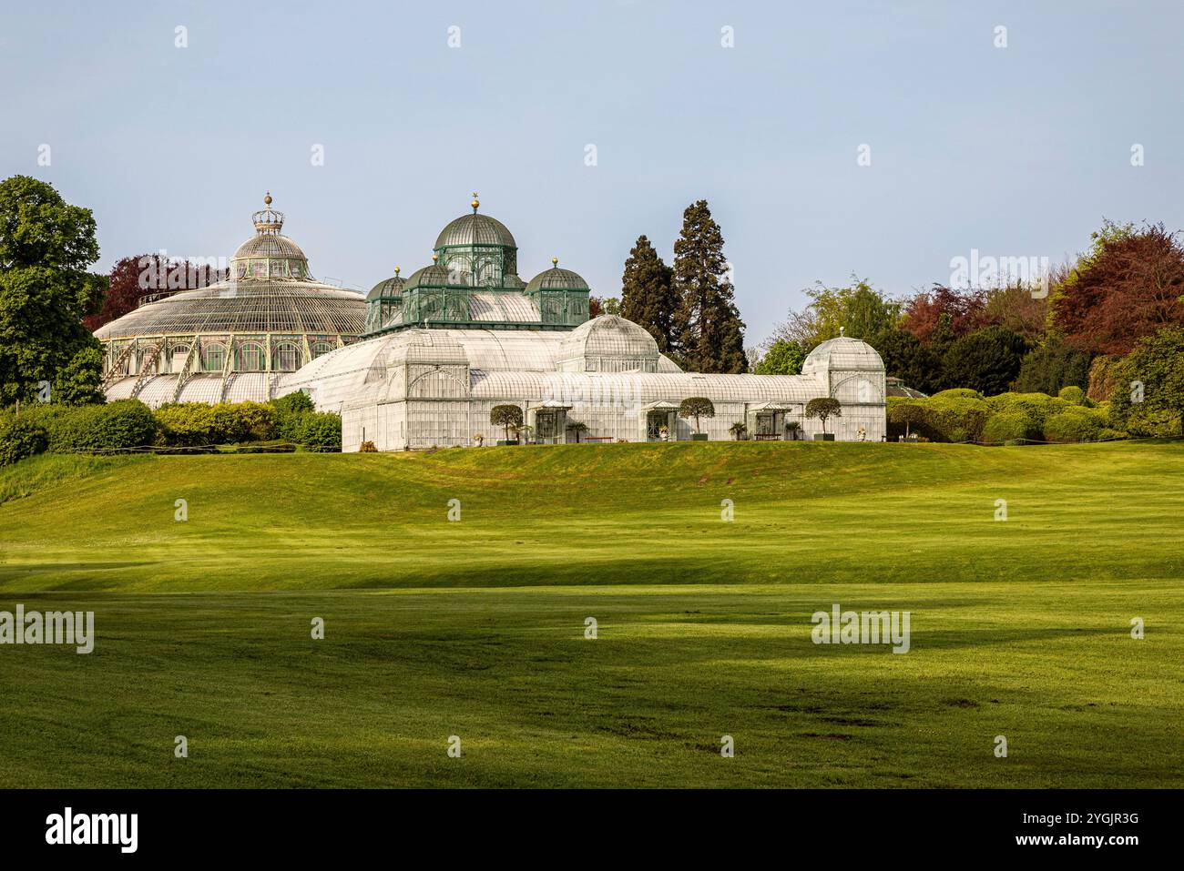 Königliche Gewächshäuser Laeken. Brüssel, Region Brüssel-Hauptstadt, Belgien. Stockfoto